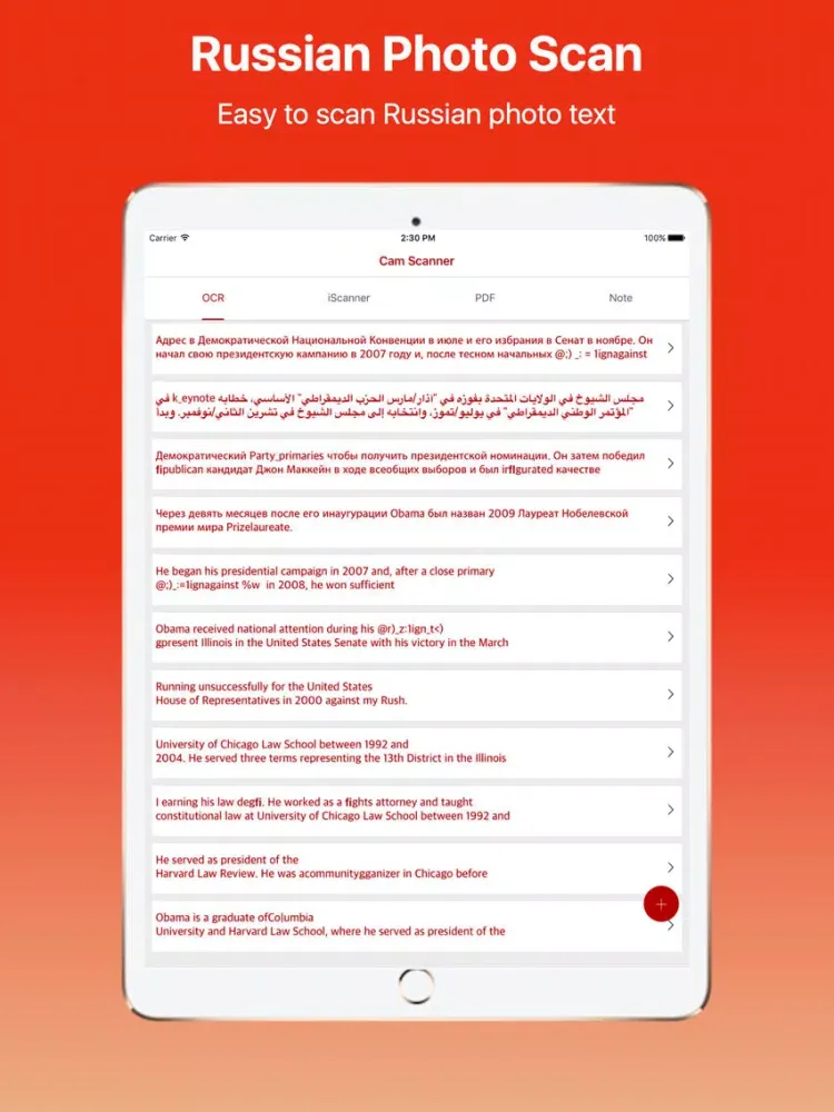 Russian Cam Scanner and Translator Pro iPad  Screenshots