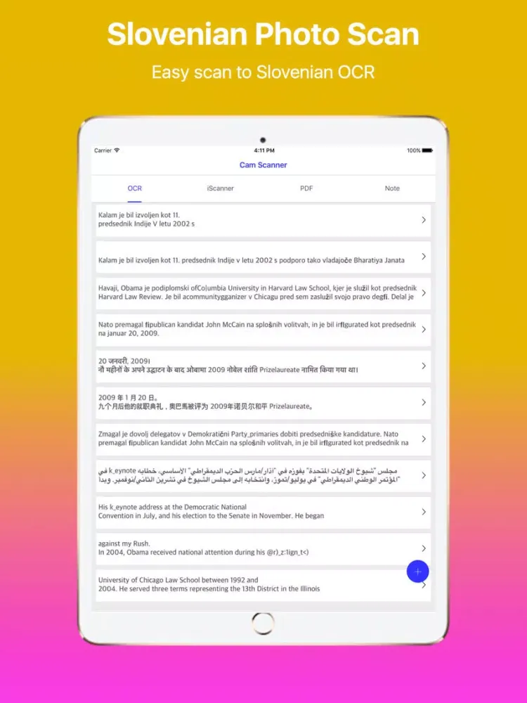 Cam Scanner and Translator Slovenian Pro iPad  স্ক্রিনশট