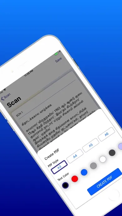 Camera Scanner and PDF Tamil Screenshots