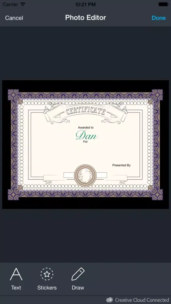 Zrzuty ekranu Certificate Maker!