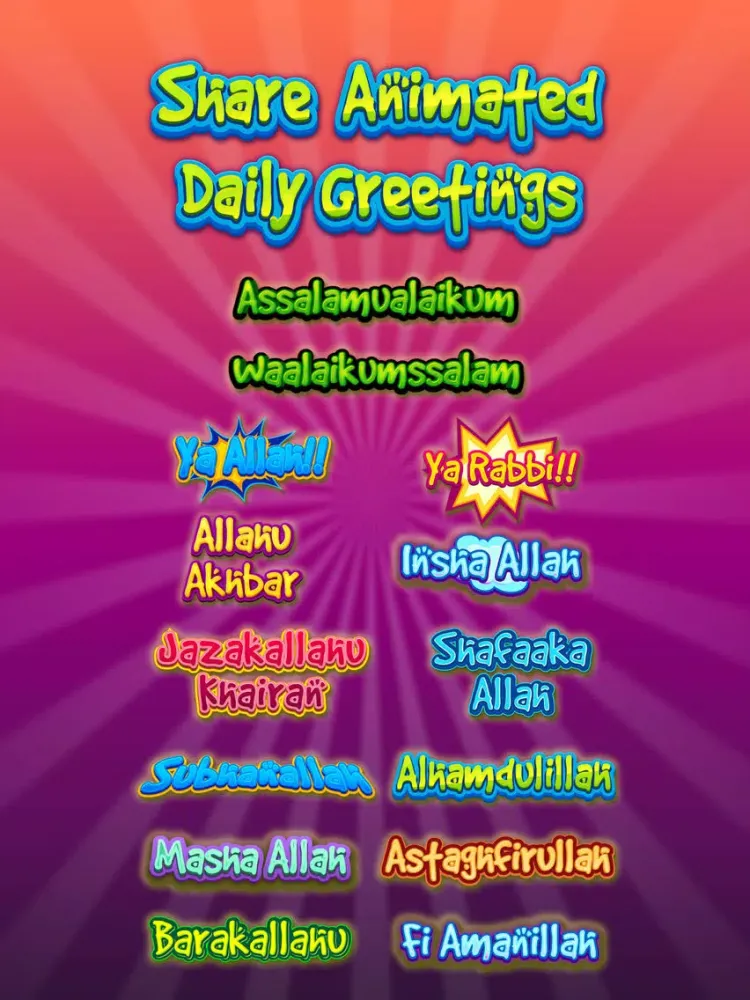 Tangkapan layar Aliya Hijab & Muslim Stickers iPad 