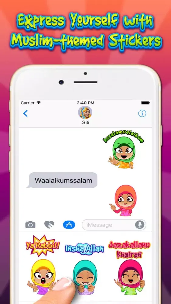 Tangkapan layar Aliya Hijab & Muslim Stickers