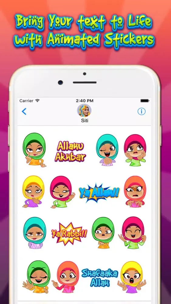 Tangkapan layar Aliya Hijab & Muslim Stickers