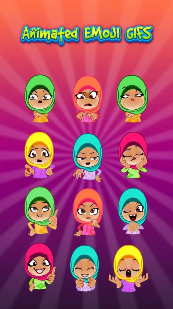 Tangkapan layar Aliya Hijab & Muslim Stickers