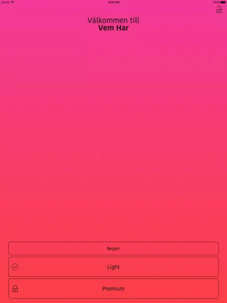Vem Har - Drickspel för fest & förfest iPad 应用截图