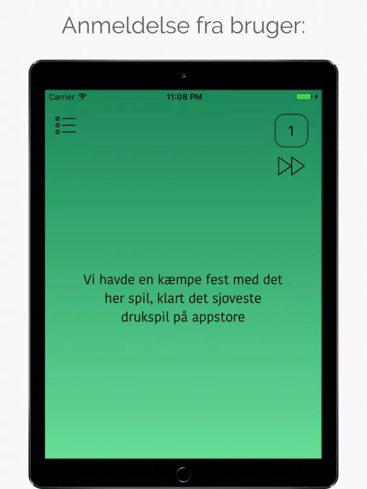 Jeg Har Aldrig - Drukspil til fest & opvarmning iPad 应用截图