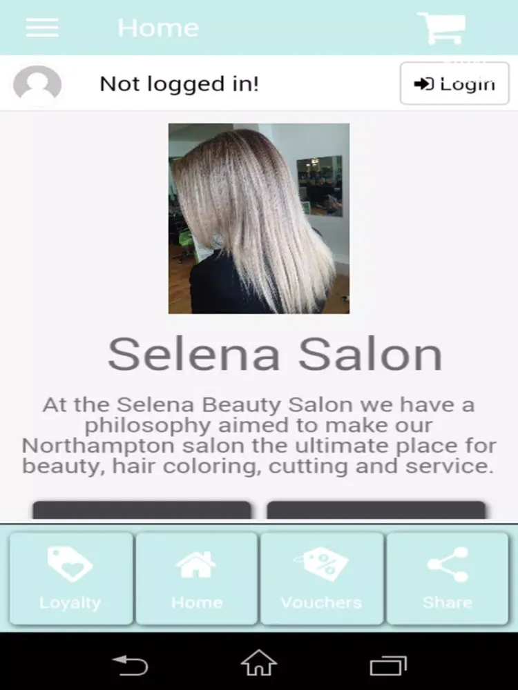 Ảnh chụp màn hình của Selena Salon iPad 