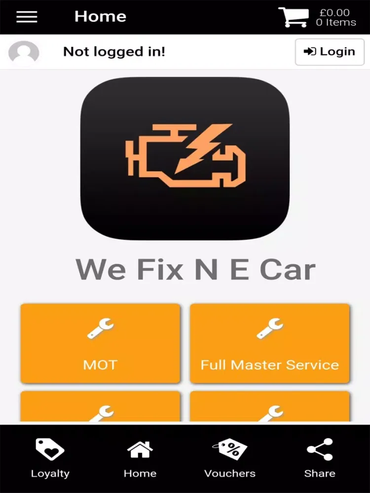 Tangkapan skrin We Fix N E Car iPad 