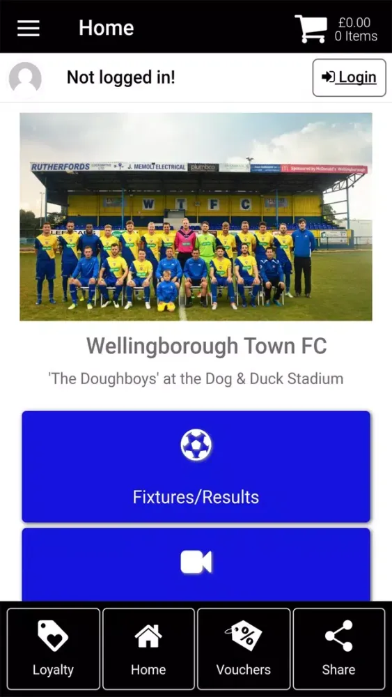 Wellingborough Town FC Screenshots