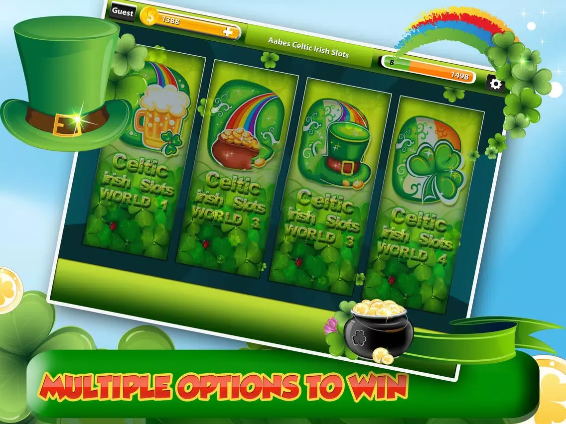 +A Celtic Irish Video Slots Play Pot Of Gold Jackpot with Vegas Free leprechauns Casino iPad  Ekran Görüntüleri