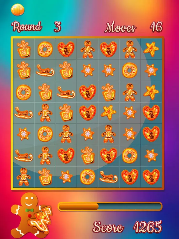 ' 2015 Biscuit Mania – The Best Coockie Quick Matching Addiction of Relaxing Puzzles iPad  スクリーンショット