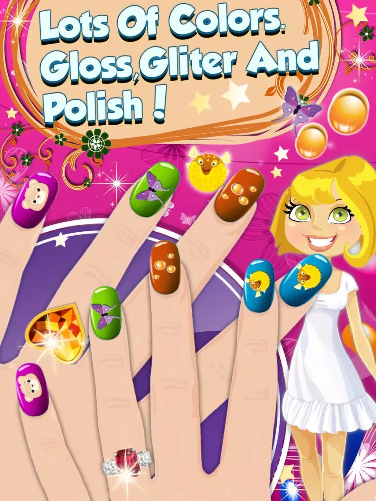 Capturas de pantalla de Mom Nail Salon - Little Princess Virtual Art Nails Salon For Girls and Women iPad 
