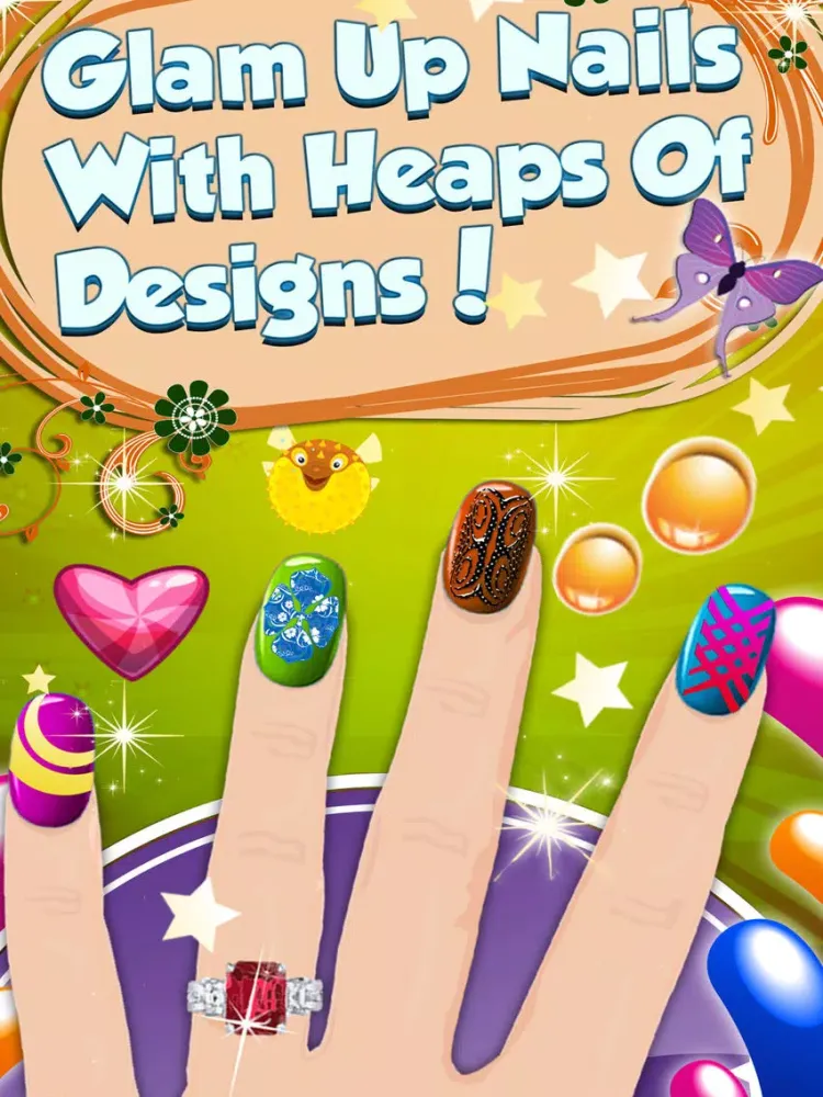 Capturas de pantalla de Mom Nail Salon - Little Princess Virtual Art Nails Salon For Girls and Women iPad 