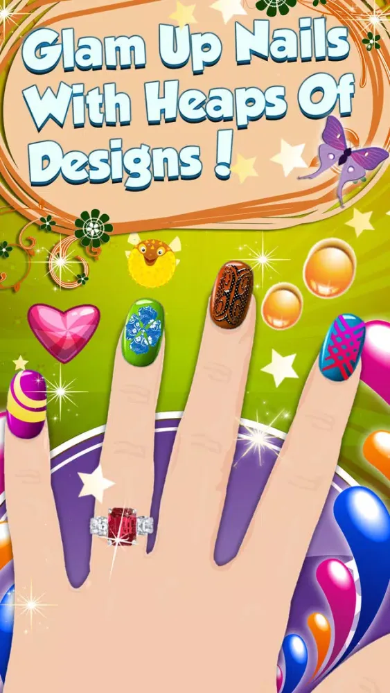 Capturas de pantalla de Mom Nail Salon - Little Princess Virtual Art Nails Salon For Girls and Women