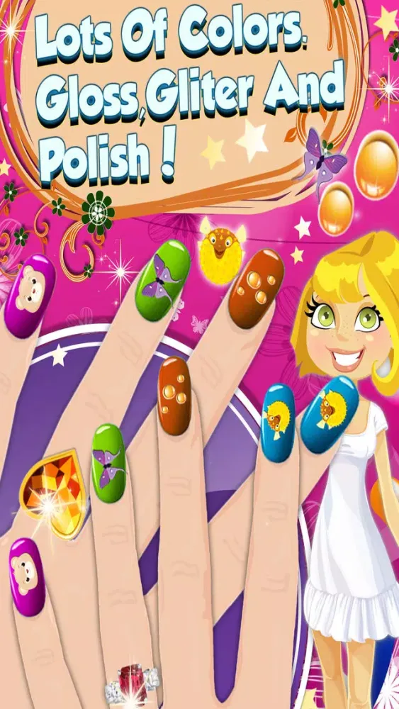 Capturas de pantalla de Mom Nail Salon - Little Princess Virtual Art Nails Salon For Girls and Women