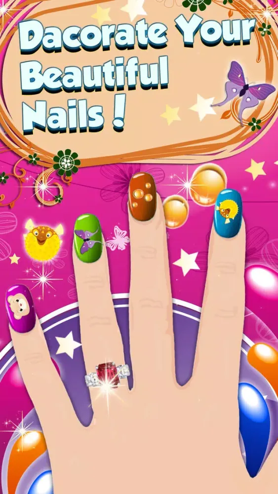 Capturas de pantalla de Mom Nail Salon - Little Princess Virtual Art Nails Salon For Girls and Women