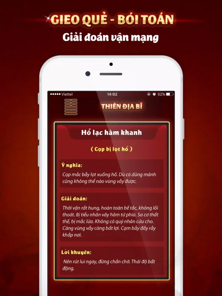 Capturas de pantalla de Bói Dịch - Vận mệnh, Gieo quẻ iPad 