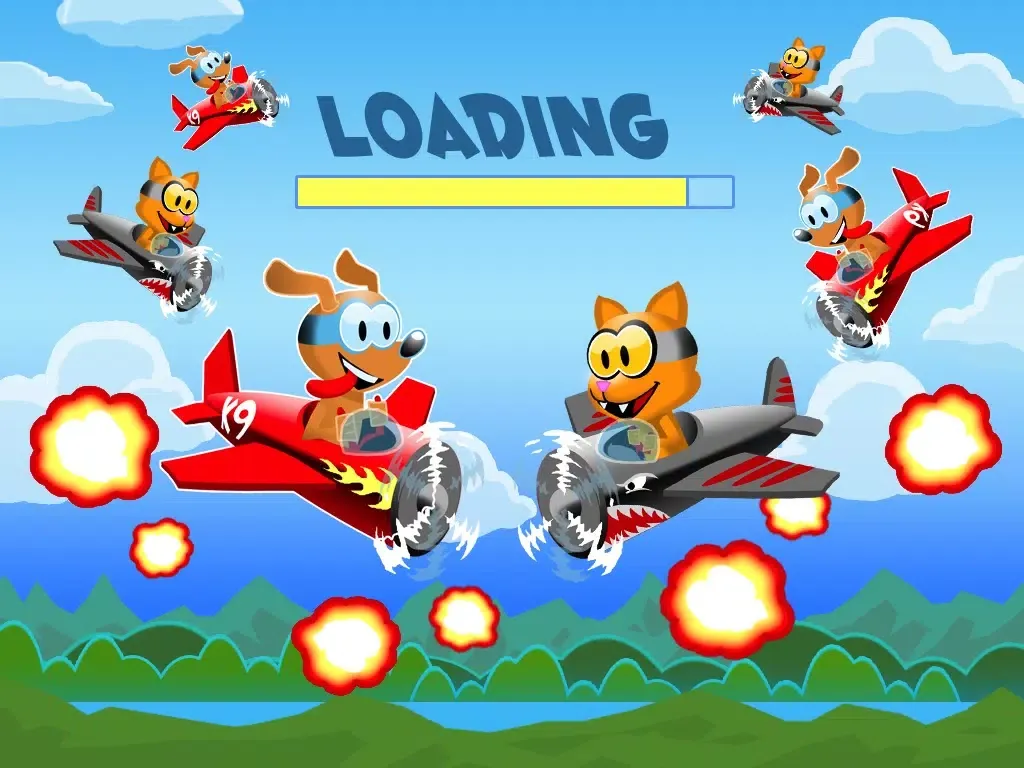 Capturas de pantalla de A Dog Race Vs. Ninja Temple Cats - Pro Racing Game iPad 