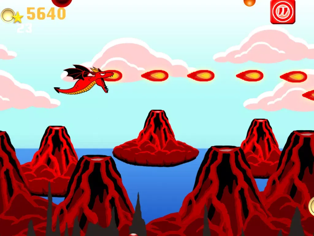 Dragon Vs. Fire Ballz - Free Flying Game iPad  سکرین شاٹس