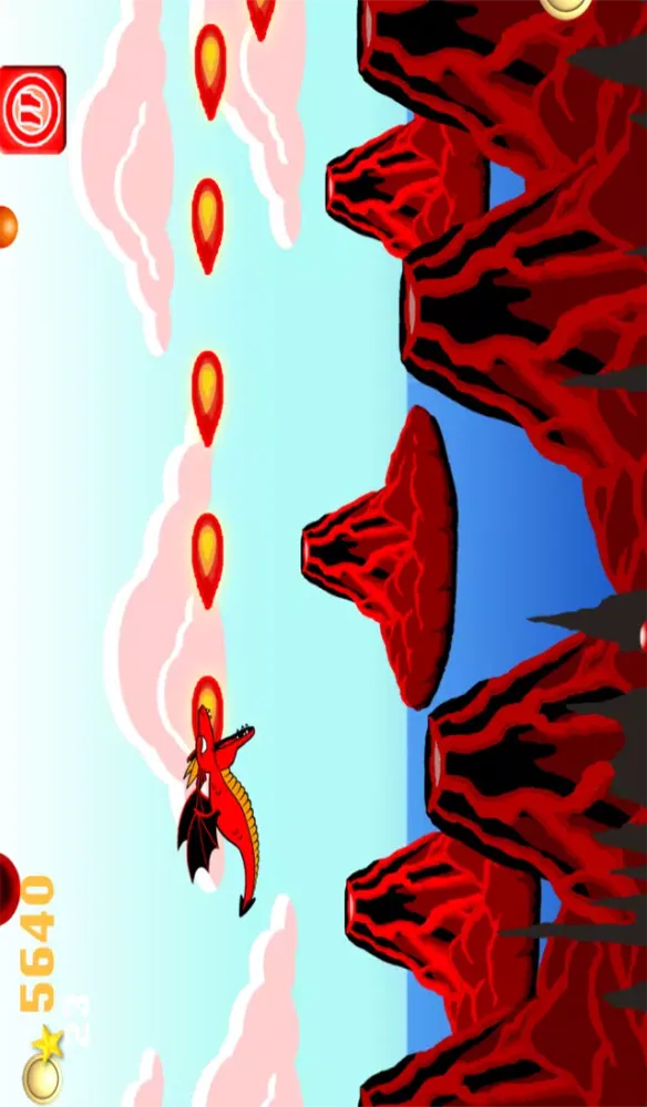 Dragon Vs. Fire Ballz - Free Flying Game سکرین شاٹس