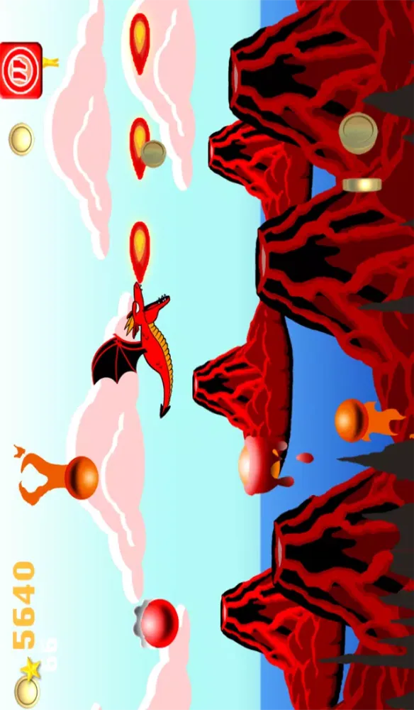 Dragon Vs. Fire Ballz - Free Flying Game سکرین شاٹس