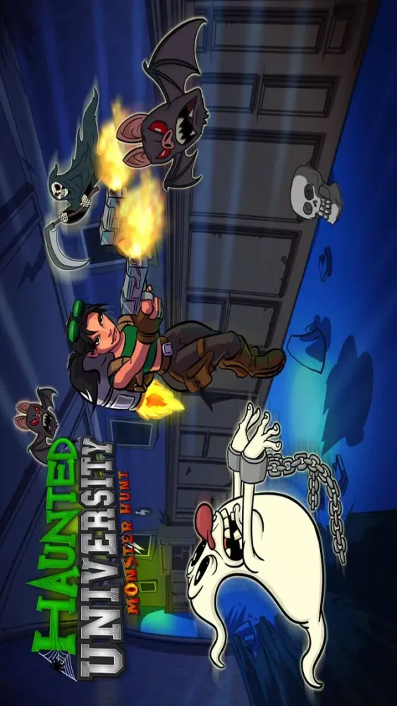 Arcane Haunted University: Jetpack Monster Hunt - Free Game应用截图