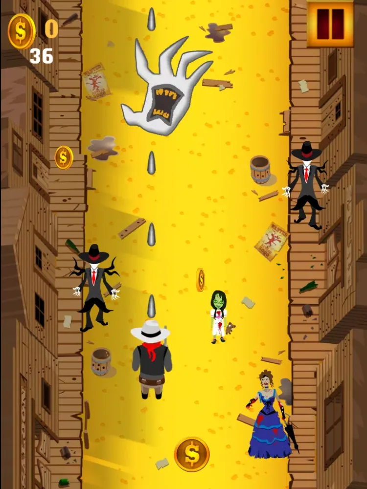 Zrzuty ekranu A Call of Monsters: Slender Man Zombies Vs Lone Cowboy - Free Shooting Game iPad 
