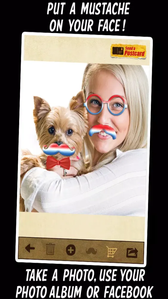 Capturas de tela do American Mustache Booth - Free Patriotic Photo App