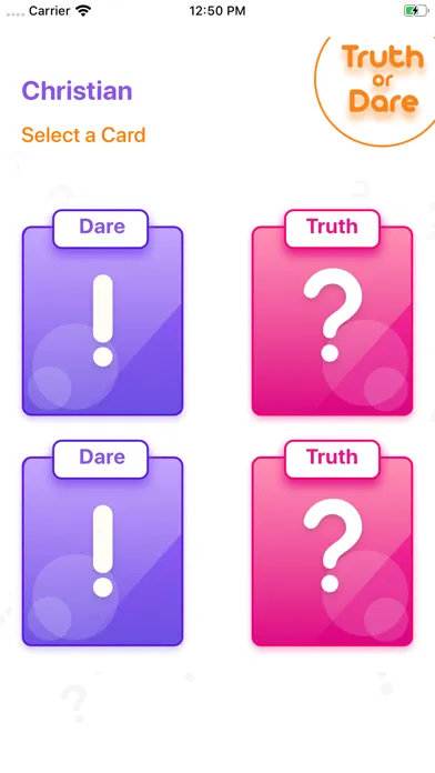 Truth or Dare - Hot Dirty Game स्क्रीनशॉट