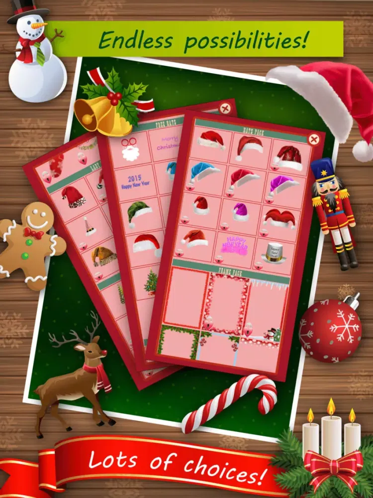 xmas new year hats iPad  スクリーンショット