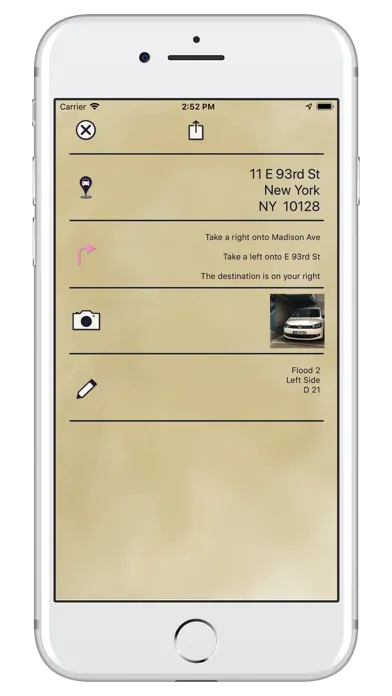 Zrzuty ekranu Find My Car Parking Location