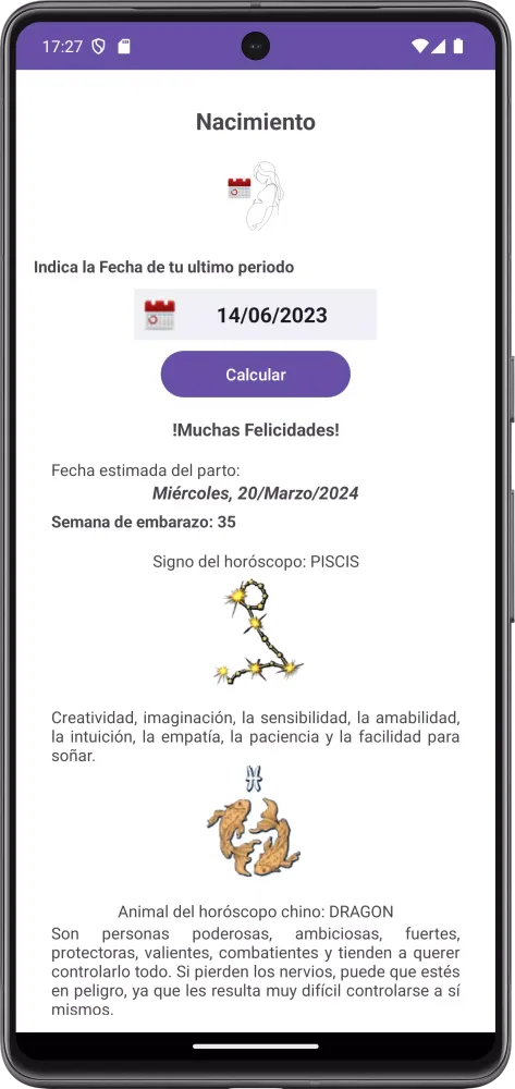 Gestogram: Calculator Screenshots