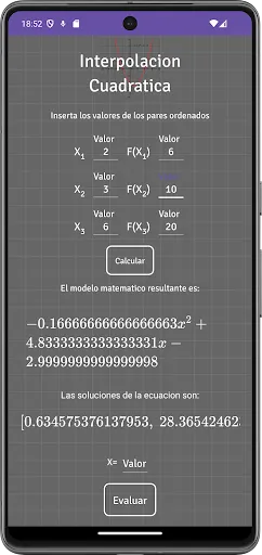 Numerical Methods: Calculator Screenshots