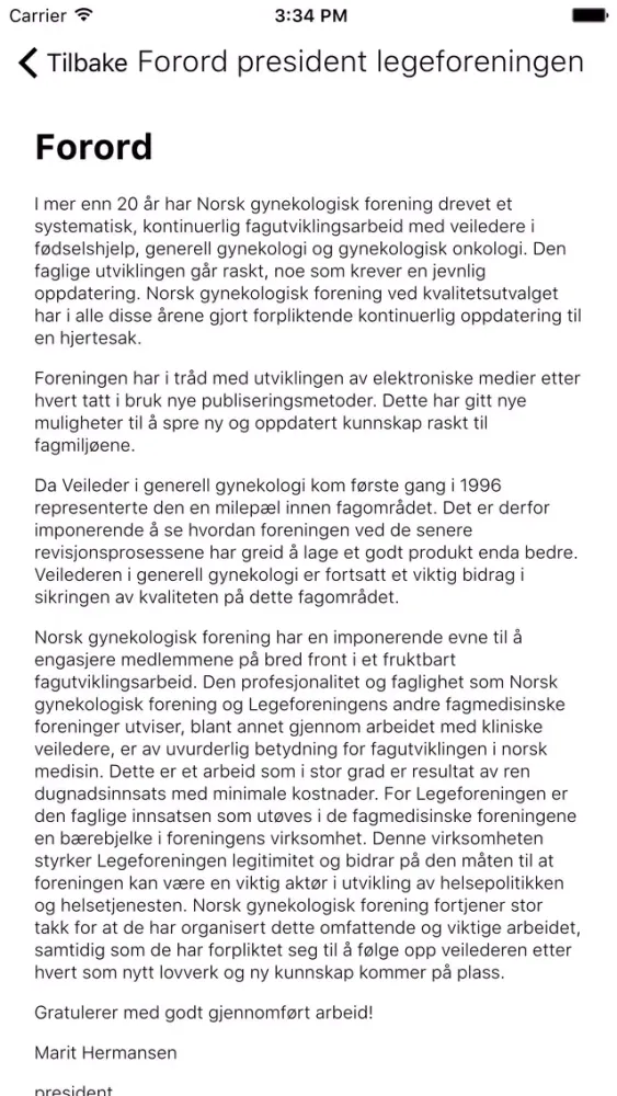 NGF Veileder i generell gynekologi Screenshots