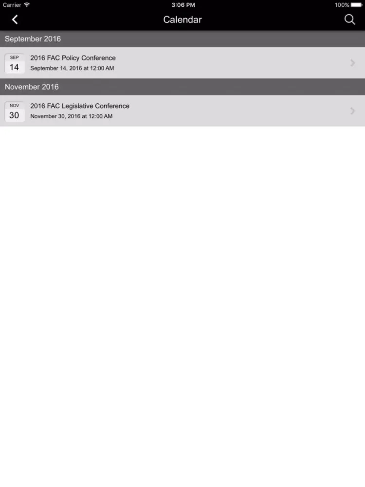 Florida Association of Counties iPad  스크린샷