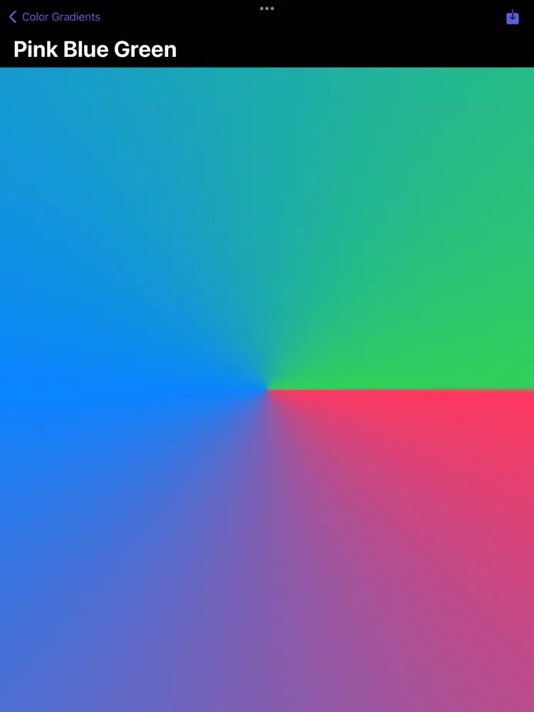 Ảnh chụp màn hình của Color Gradient iPad 