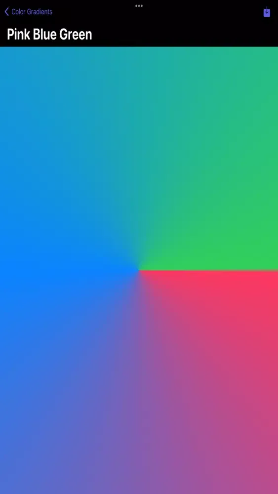 Ảnh chụp màn hình của Color Gradient