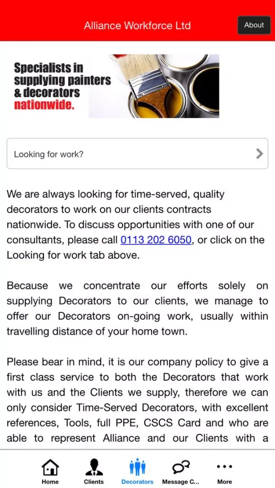 Capturas de pantalla de Alliance Workforce Ltd