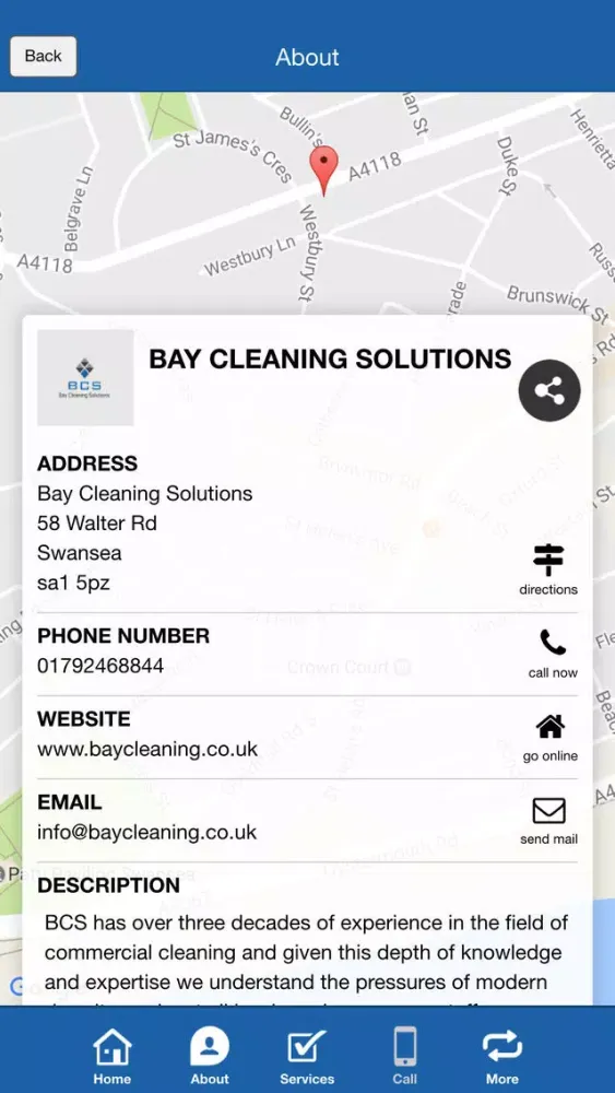 Bay Cleaning Solutions स्क्रीनशॉट