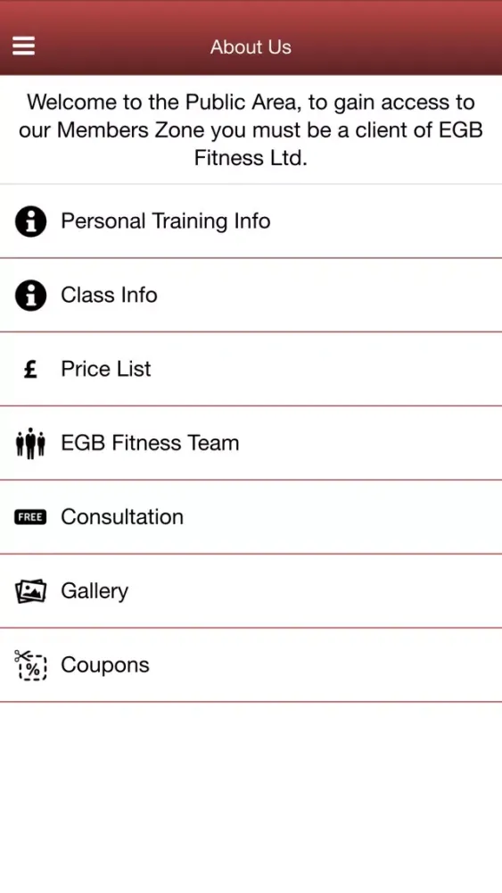 Скриншоты EGB Fitness Ltd