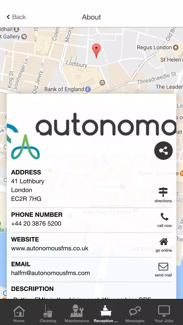 AutonomousFMS Angolan App Ekran Görüntüleri