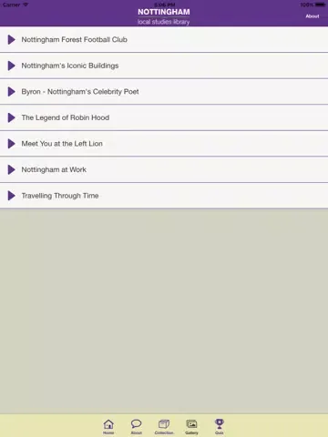 Capturas de tela do Discover Nottingham's History with Nottingham City Libraries iPad 
