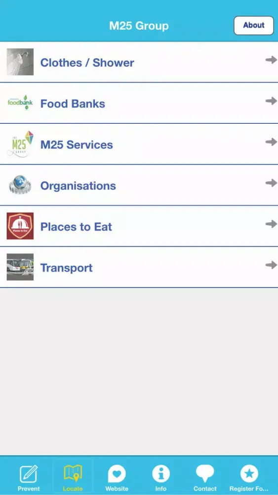 Tangkapan layar M25 Group