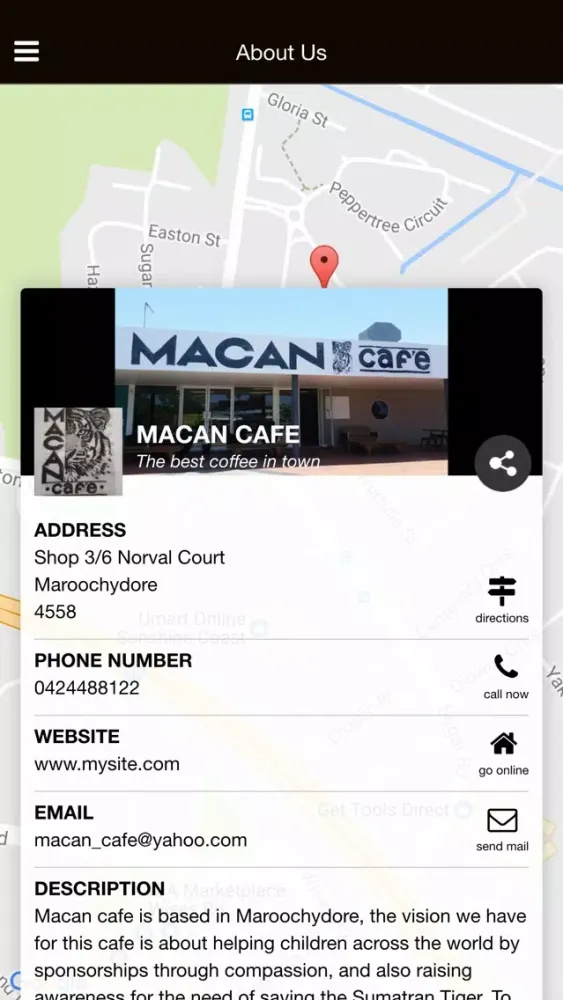 MACAN Cafe Ekran Görüntüleri