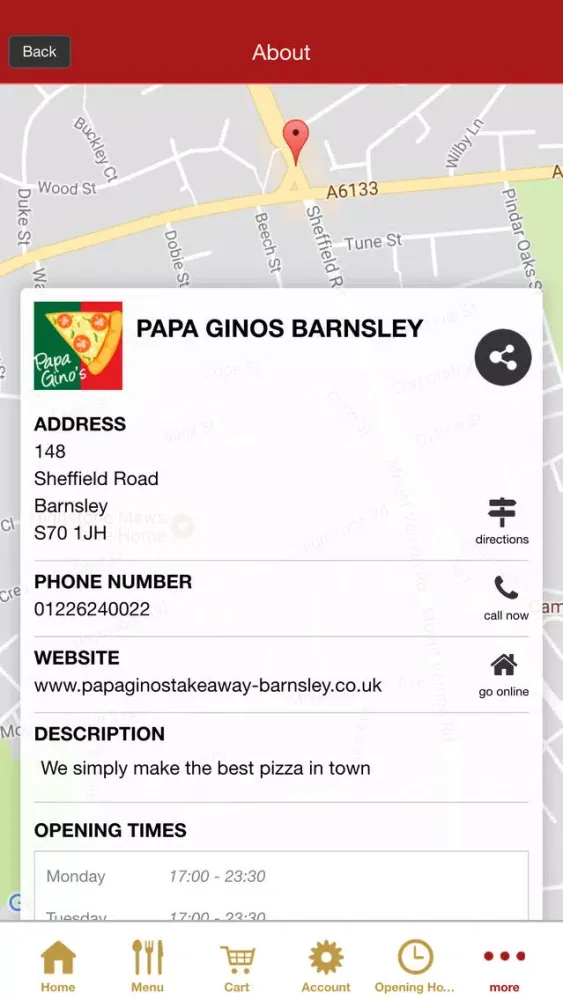 Papa Gino's Barnsley স্ক্রিনশট