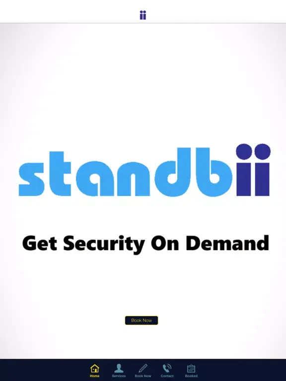 Standbii Security App iPad  스크린샷