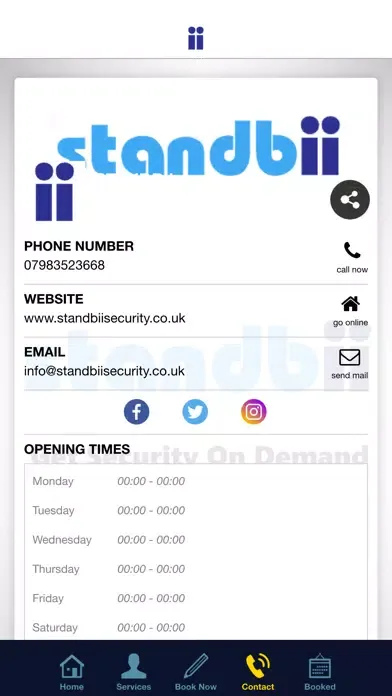 Standbii Security App 스크린샷