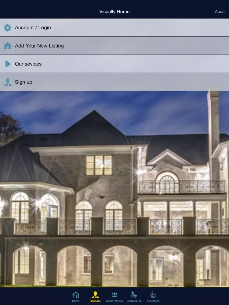 Zrzuty ekranu Visually Home iPad 