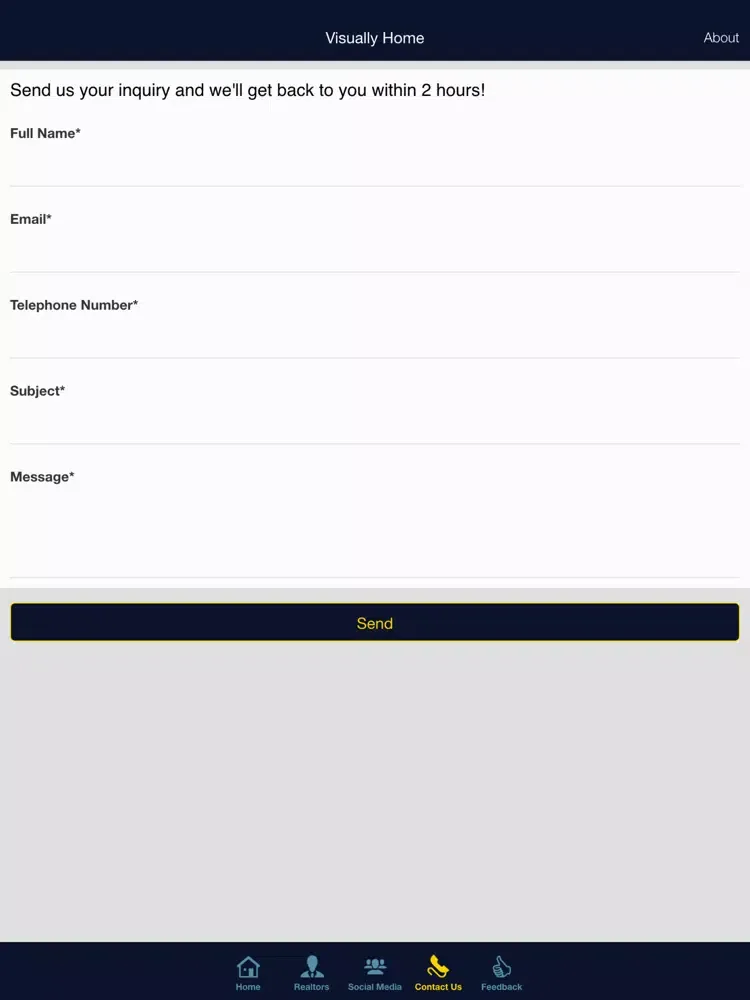 Zrzuty ekranu Visually Home iPad 