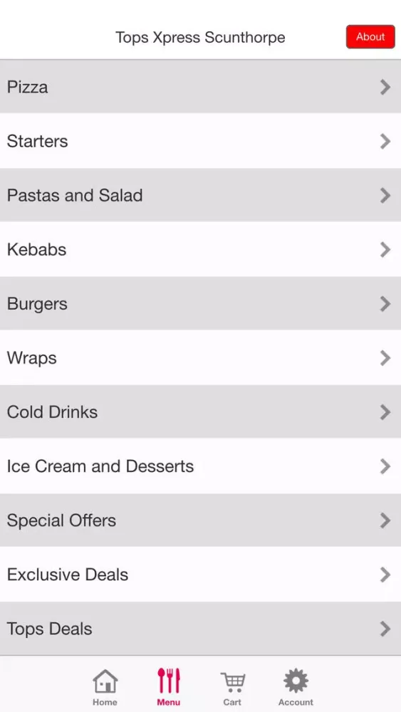 Tops Express Pizza Scunthorpe स्क्रीनशॉट
